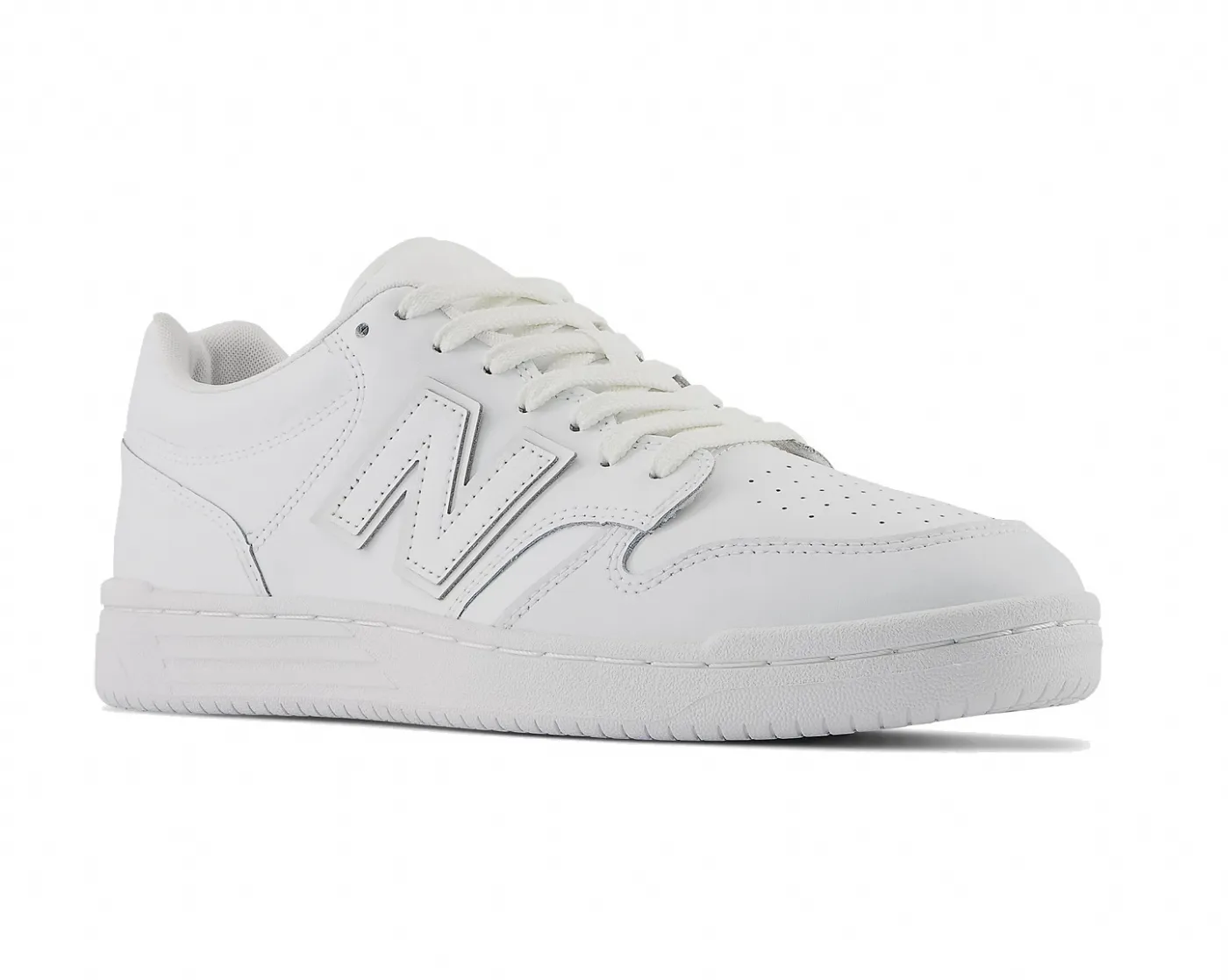 SNEAKERS NEW BALANCE LIFESTYLE UNISEX  - LTZ - LEATHER /TEXTILE / OTHER - WHITE BB480L3W