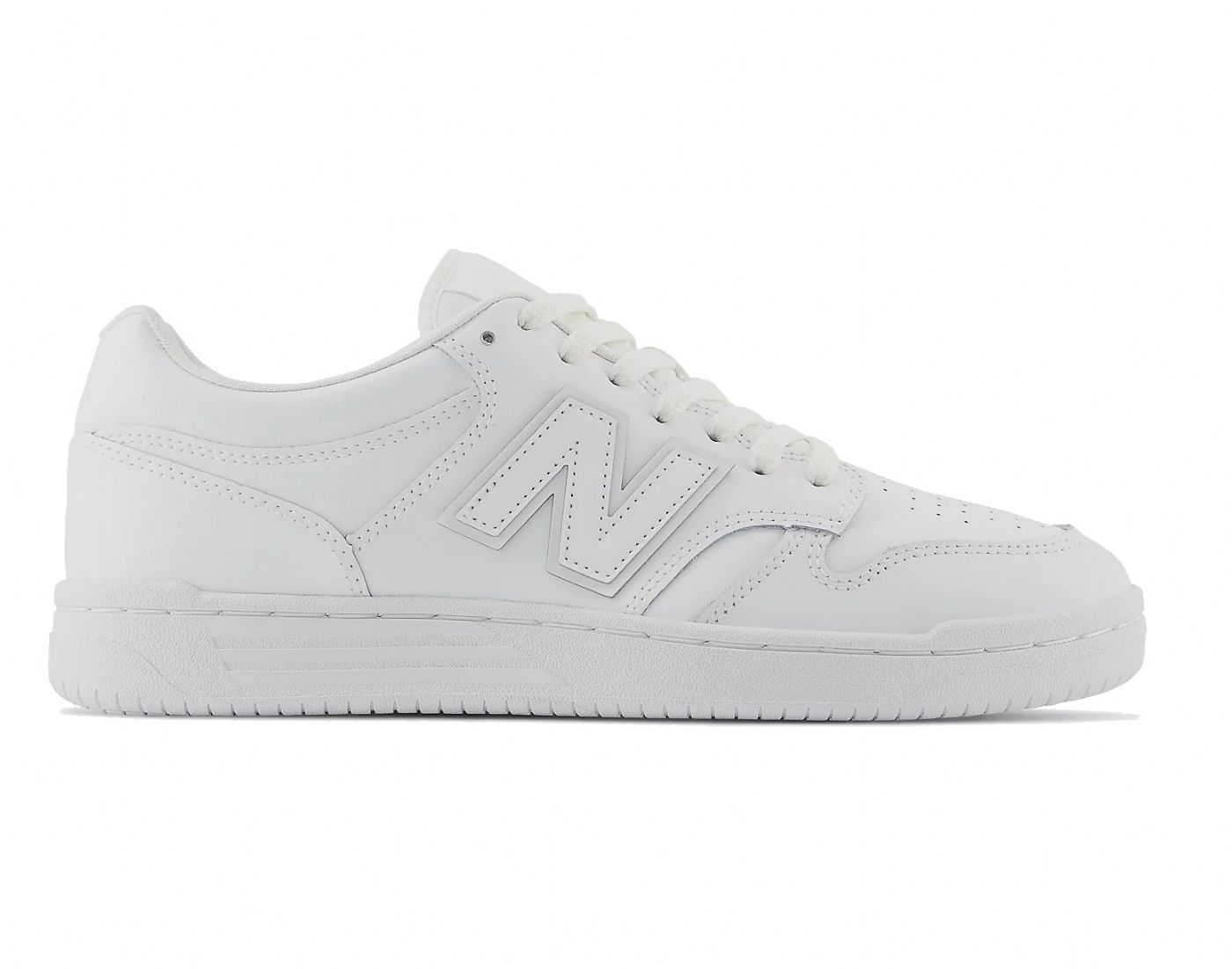 SNEAKERS NEW BALANCE LIFESTYLE UNISEX  - LTZ - LEATHER /TEXTILE / OTHER - WHITE BB480L3W