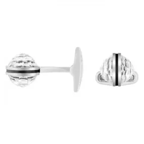 Swarovski Men's CUFFLINKS BALL Stone White Clear Crystal #5099047