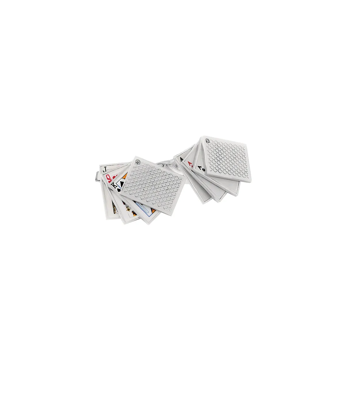 TATEOSSIAN Playing Card Cufflinks in Stainless Steel