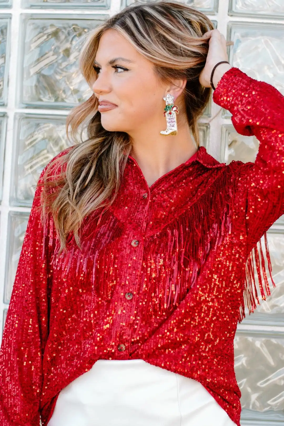 Taylor Shaye Country Christmas Earrings