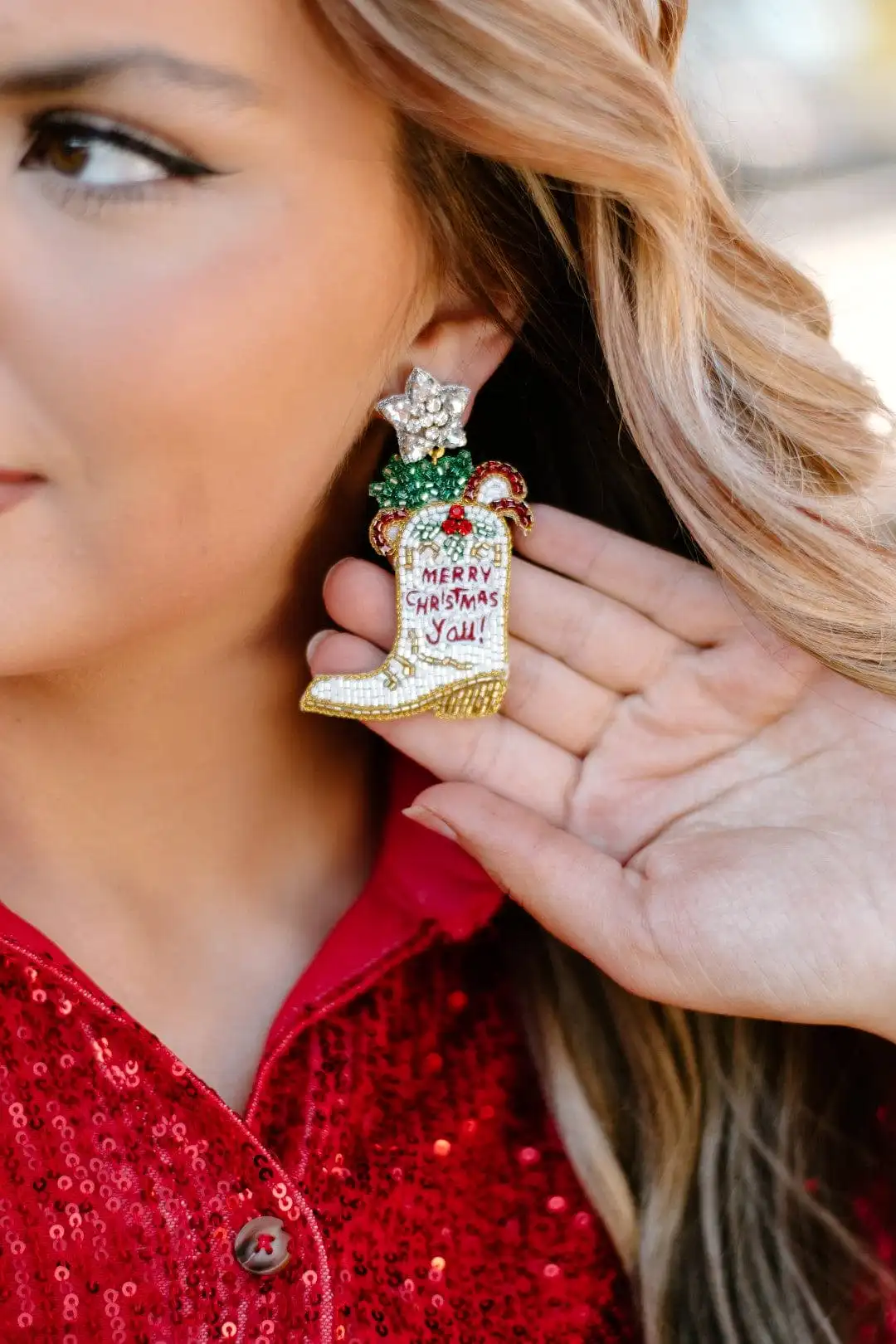 Taylor Shaye Country Christmas Earrings