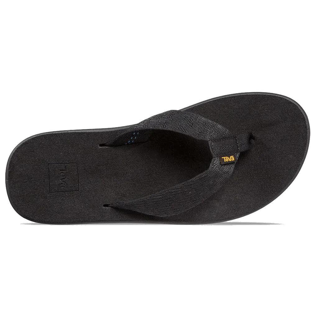 Teva Men's Voya Flip Flop Brick Black