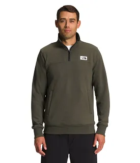 'The North Face' Men’s Heritage Patch 1/4 Zip - New Taupe Green