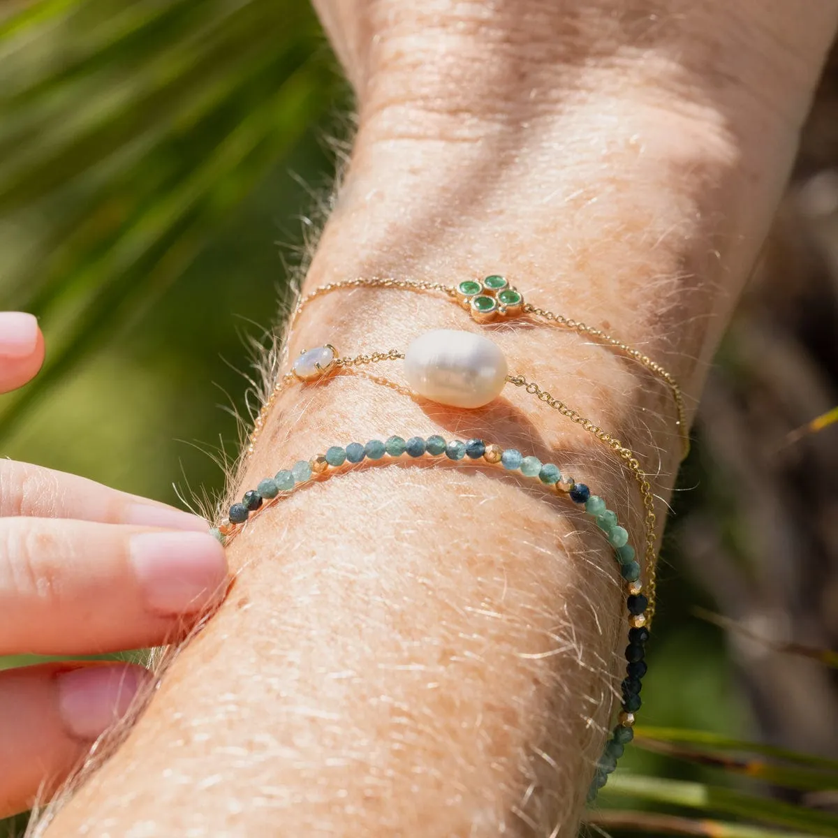 Tourmaline Beaded Bracelet