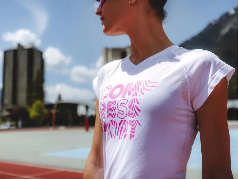 Training SS Tshirt Ladies 2022 White/Pink