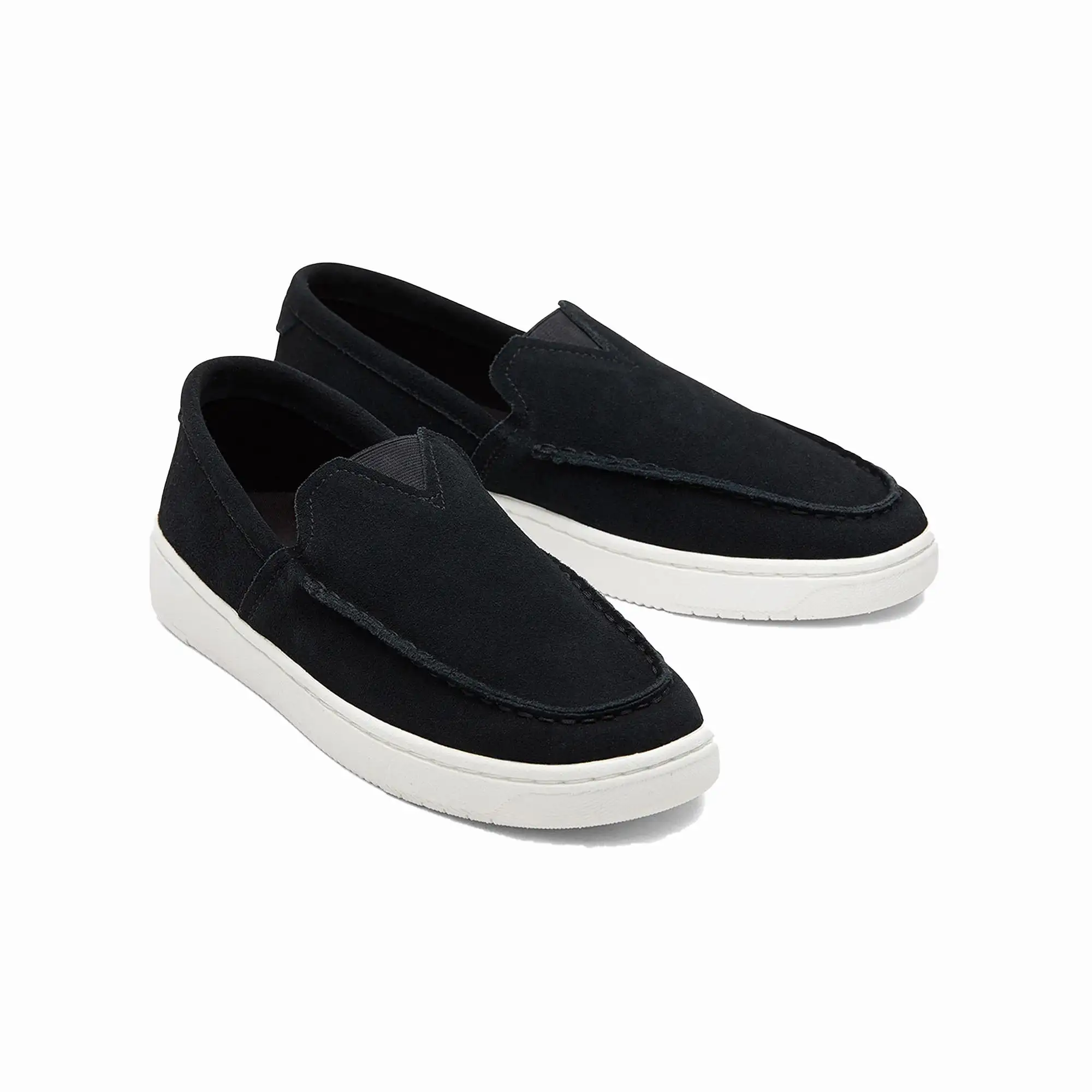 TRVL LITE SUEDE LEATHER BLACK LOAFERS 'BLACK'