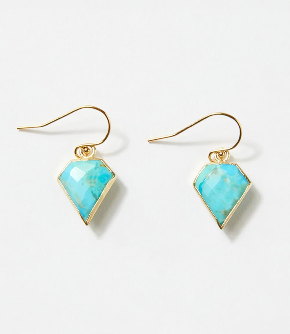 Turquoise Kite Earrings