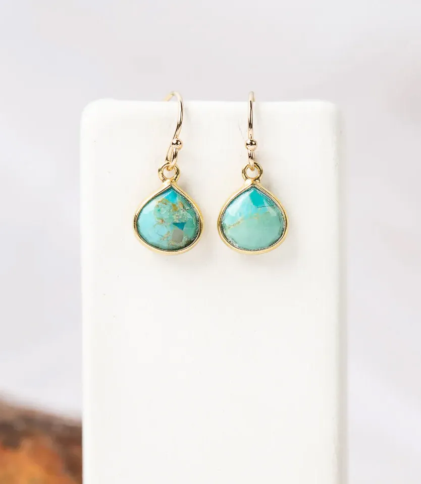 Turquoise Teardrop Earrings