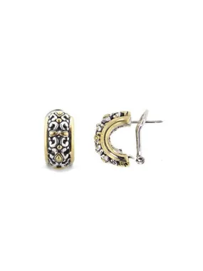 Twisted Bead Collection Small Post Clip Earrings by John Medeiros