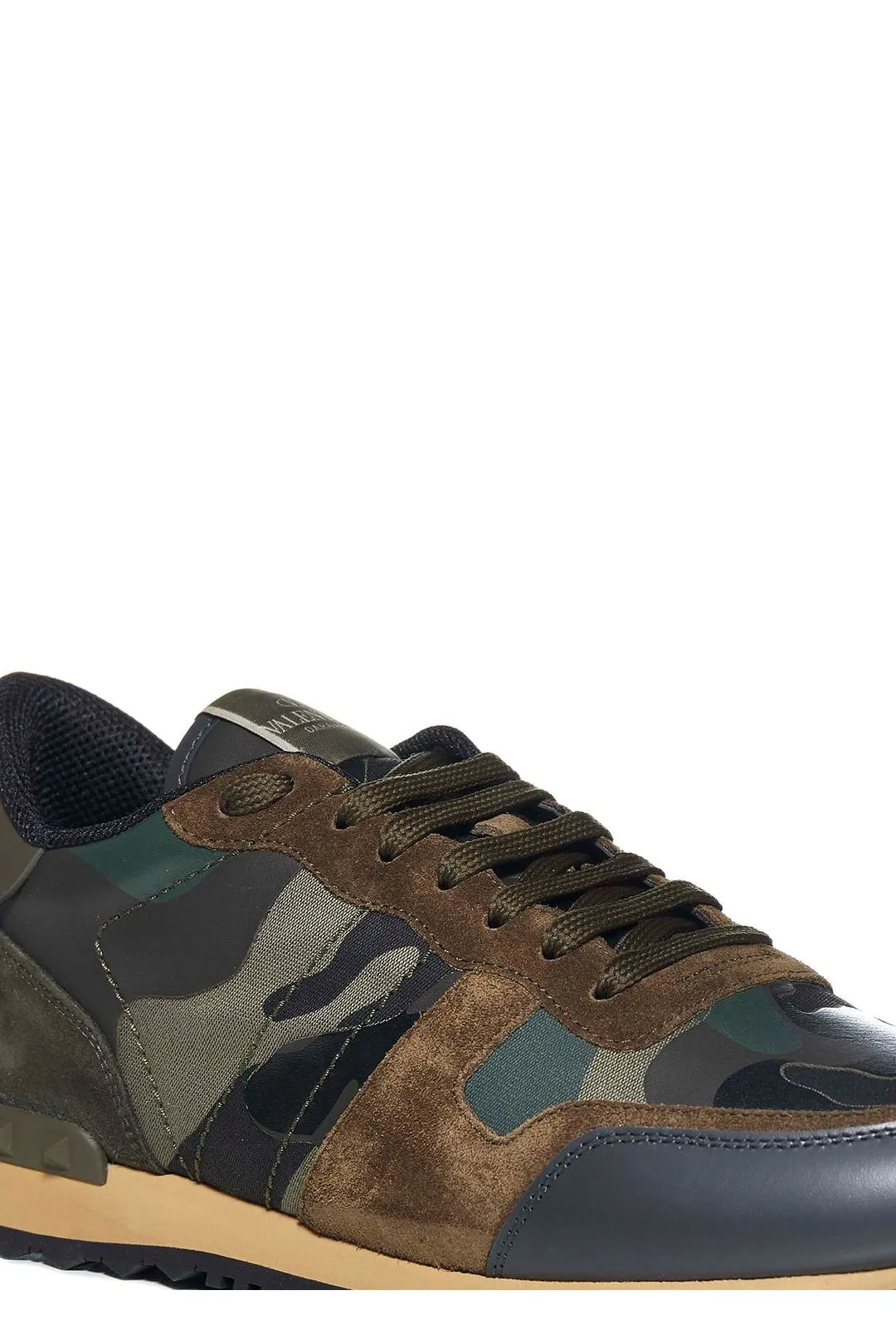 Valentino Garavani Rockrunner Camouflage Lace-Up Sneakers