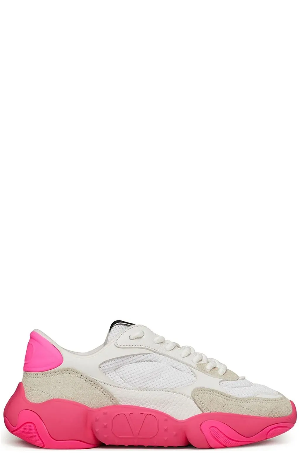 Valentino Garavani Rockstud Bubbleback Lace-Up Sneakers