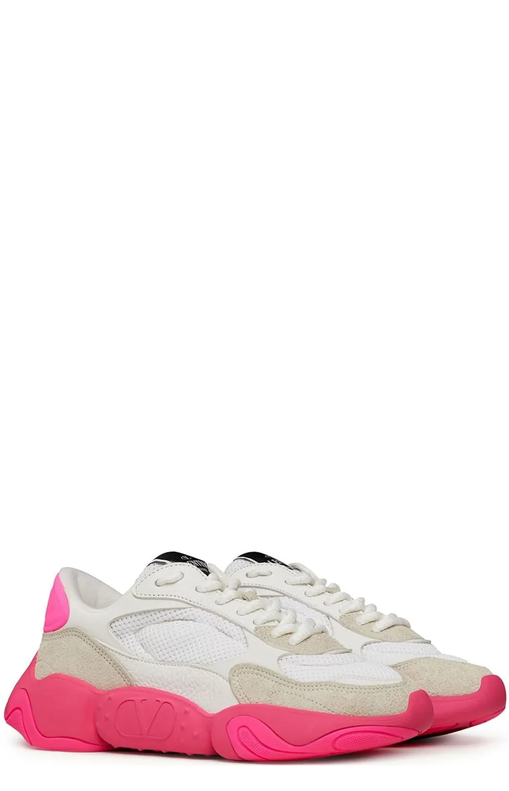 Valentino Garavani Rockstud Bubbleback Lace-Up Sneakers