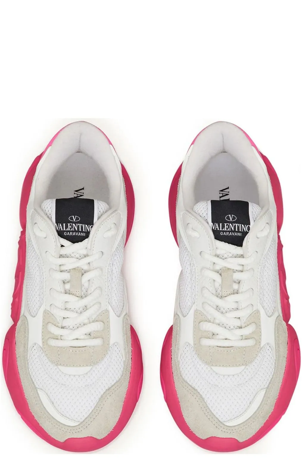 Valentino Garavani Rockstud Bubbleback Lace-Up Sneakers