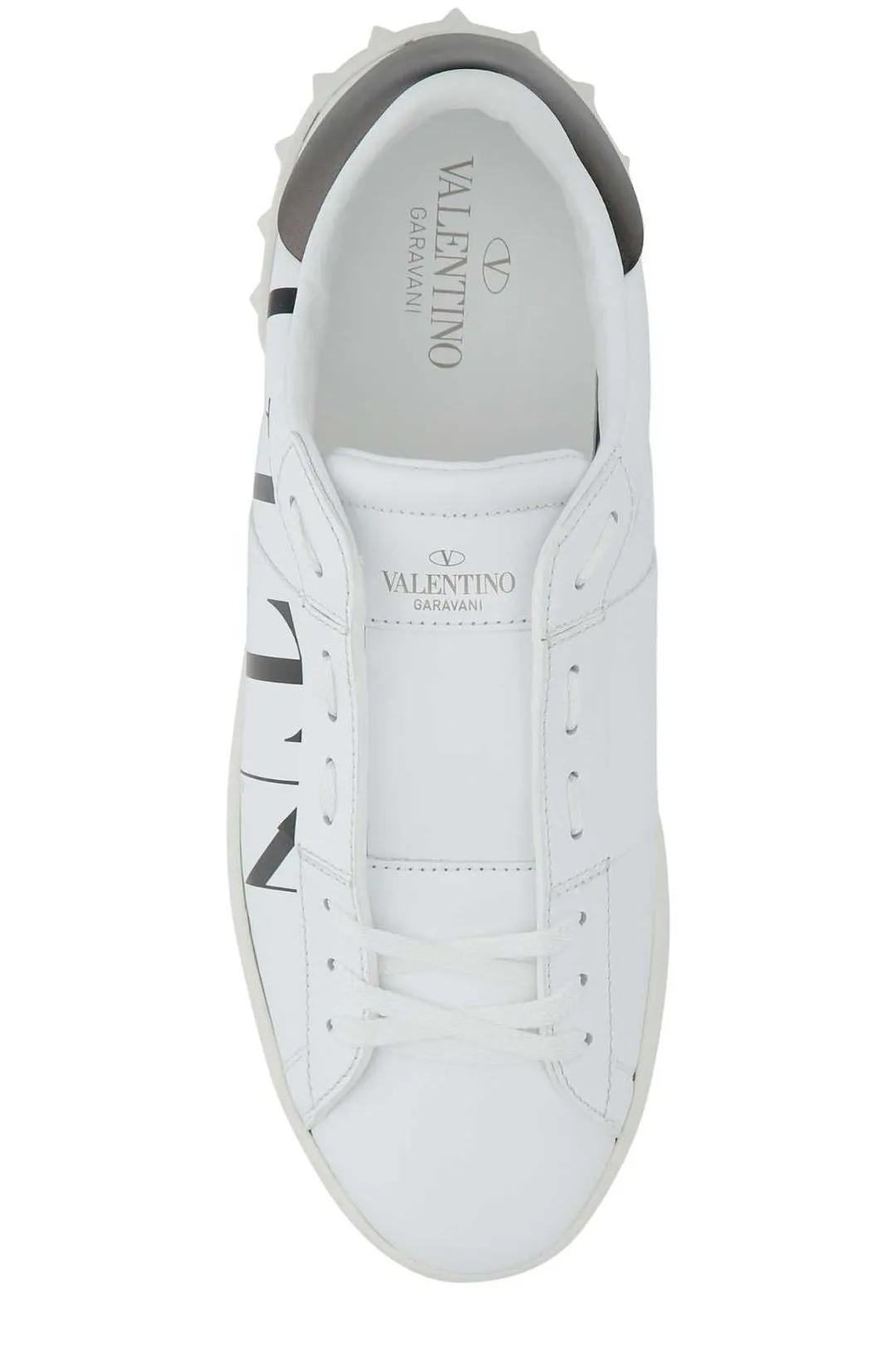 Valentino Garavani Rockstud Round Toe Lae-Up Sneakers