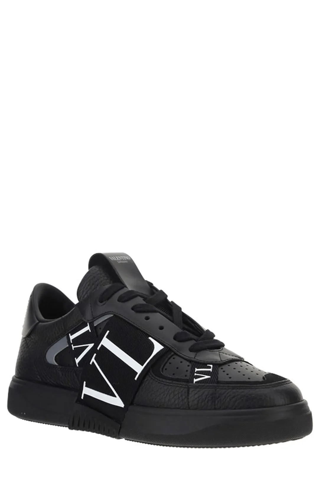 Valentino VLTN Round Toe Lace-Up Sneakers