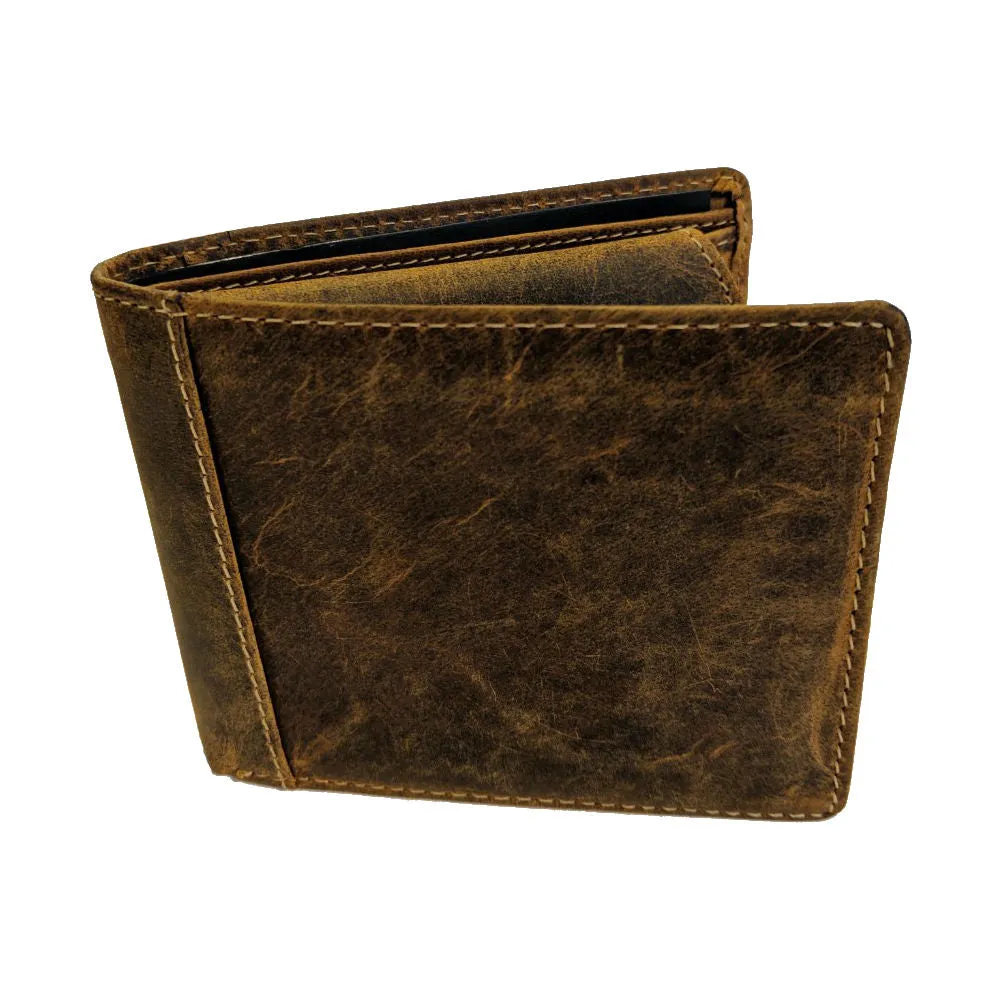 Vintage Leather Tri-fold Wallet