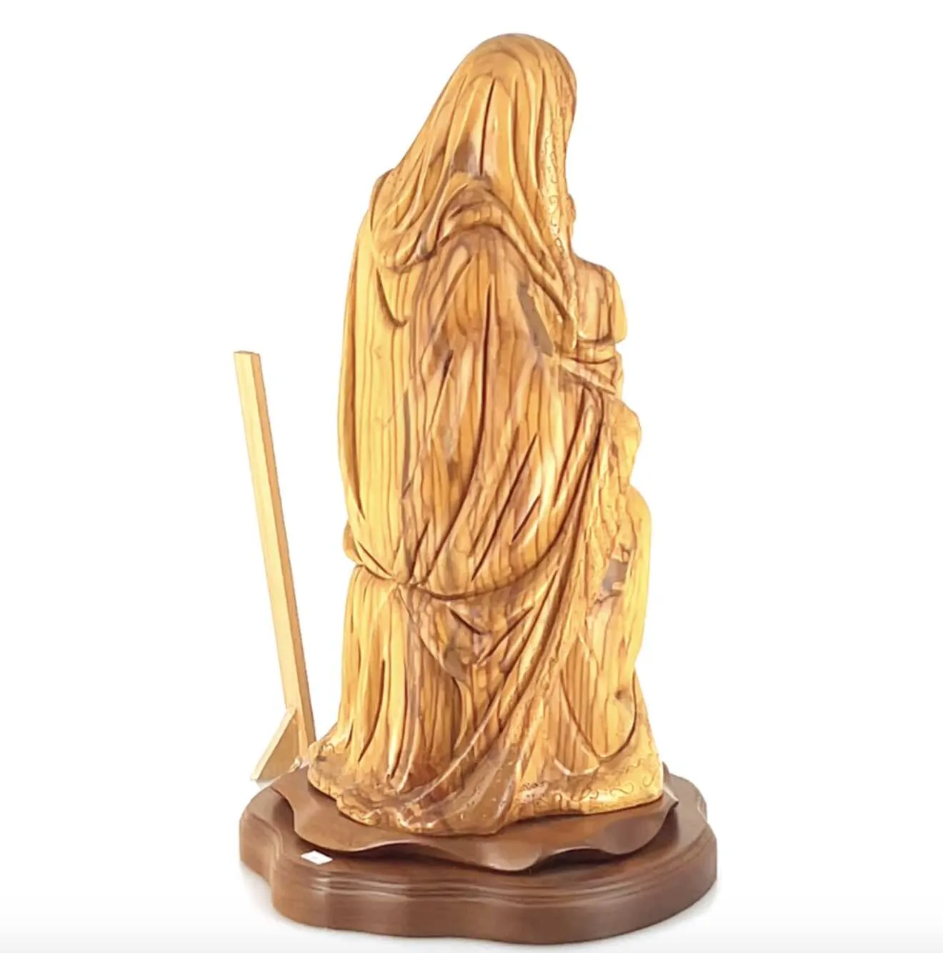 Virgin Mary Holding Sleeping Baby Jesus, 13.8 Wooden Masterpiece Carving