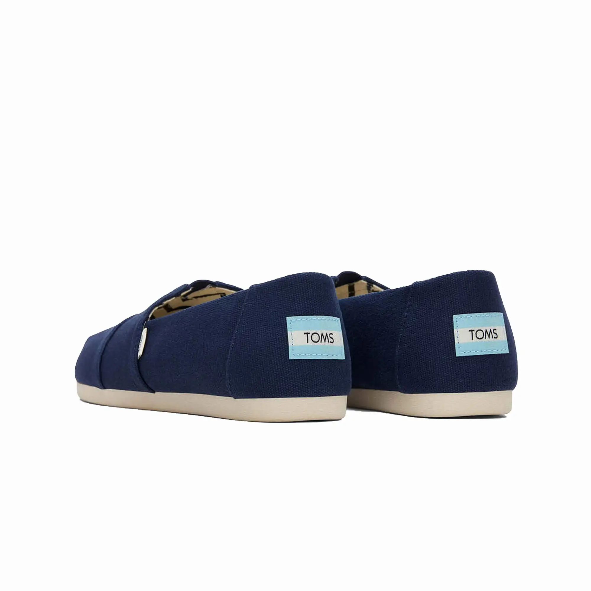 WMN'S ORGANIC COTTON DARK NAVY CANVAS SLIP ONS 'NAVY'