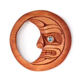 Yellow Cedar Carving | Moon by Sarah Robertson