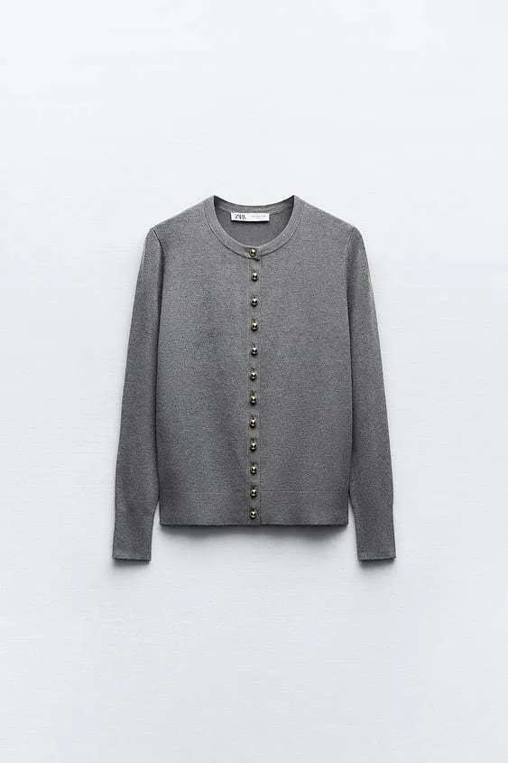 ZARA  |Casual Style Long Sleeves Office Style Elegant Style