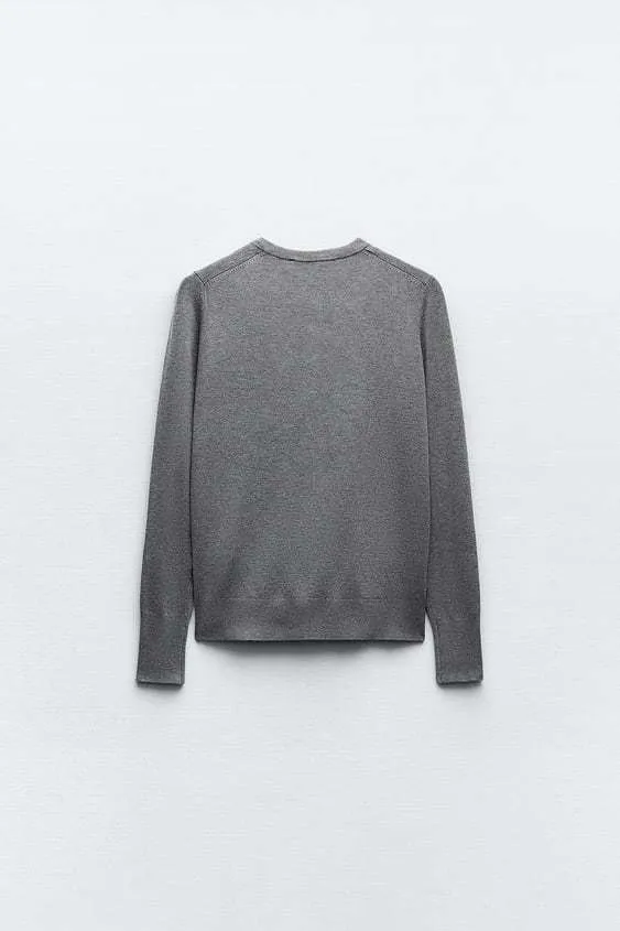 ZARA  |Casual Style Long Sleeves Office Style Elegant Style