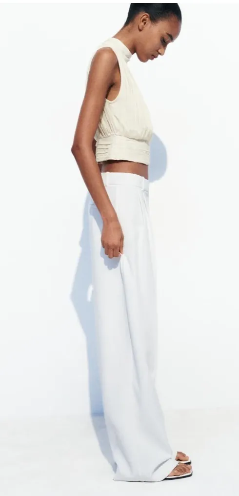 ZARA  |Casual Style Sleeveless Plain Elegant Style