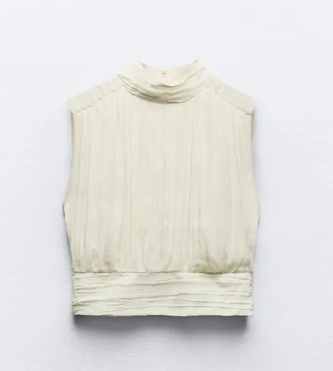 ZARA  |Casual Style Sleeveless Plain Elegant Style